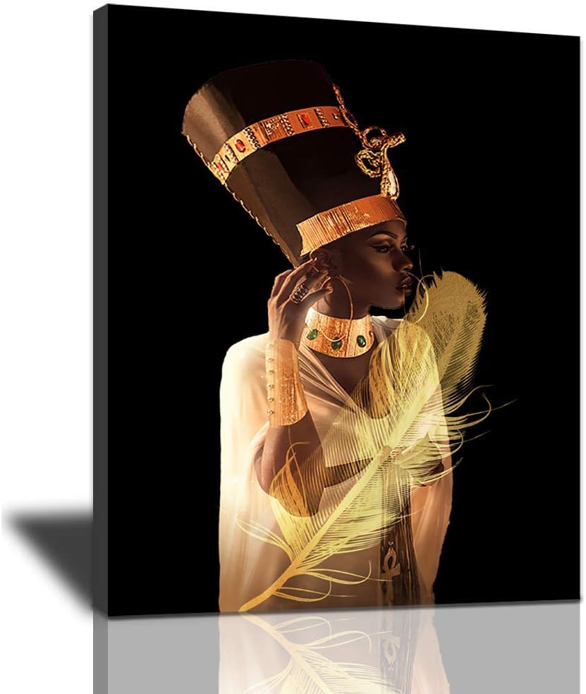 African American Woman Portrait Canvas Artwork 20x24inch E687156