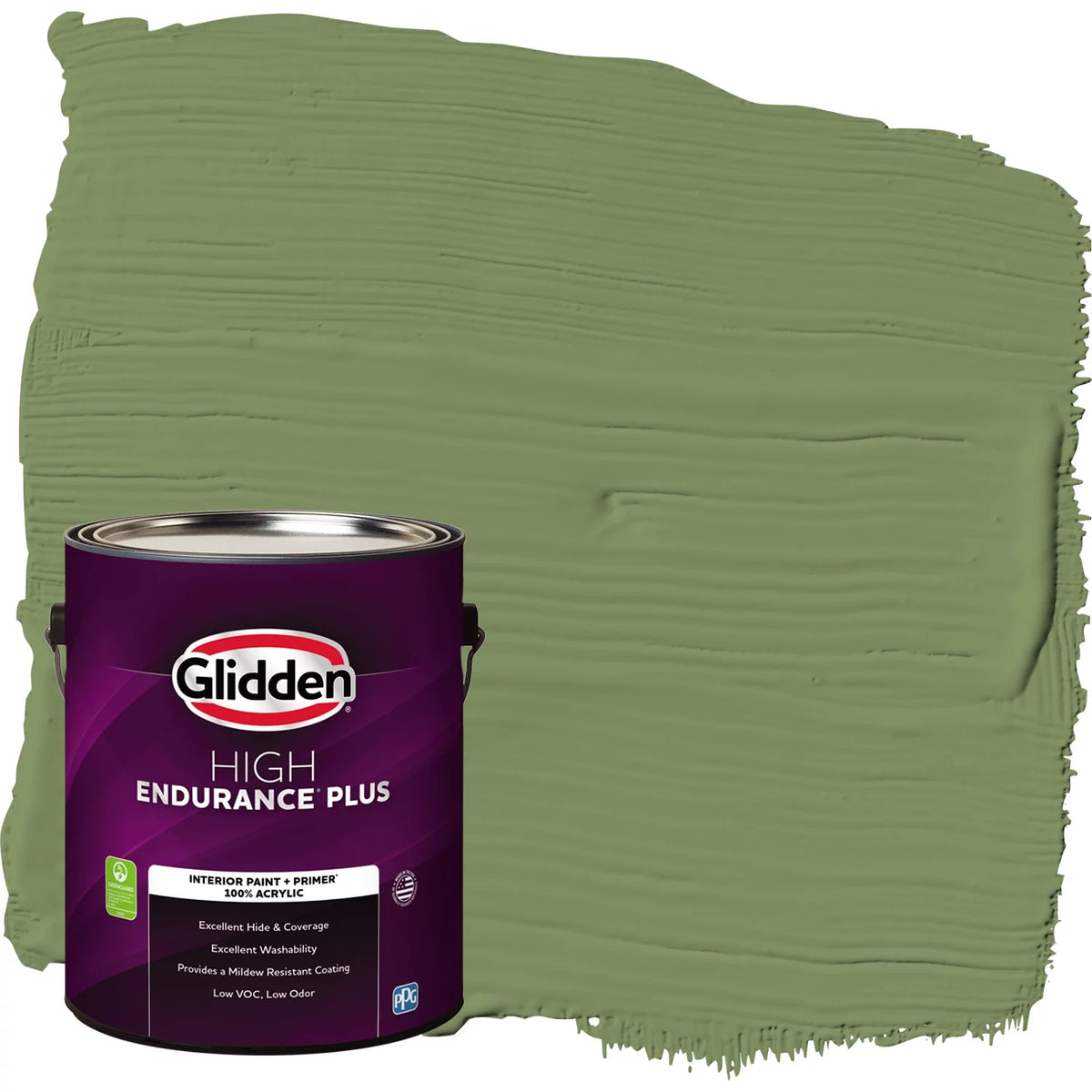 Interior Paint + Primer Green Eggshell 1 Gallon W2047