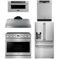 36 Gas Range, Range Hood, Refrigerator, Dishwasher and Microwave Q192193