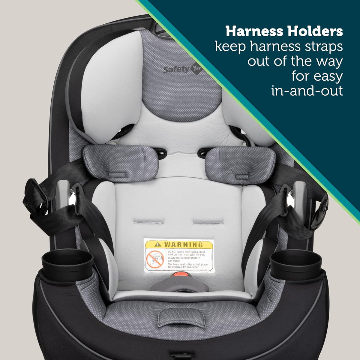 Convertible Car Seat, Rear-facing 5-40 pounds, Forward-facing 22-65 pounds, Belt-positioning booster 40-100 pounds D793