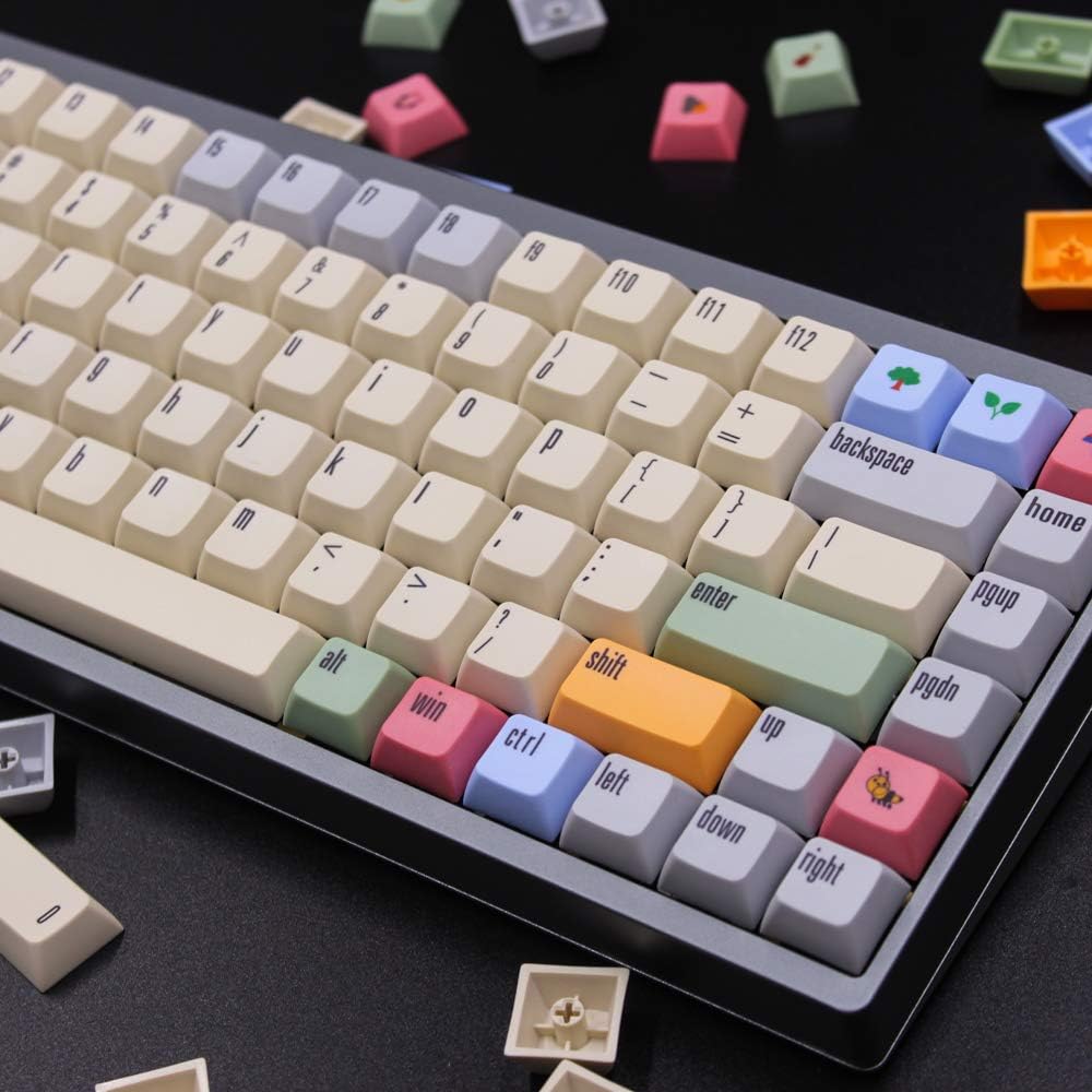166 Keys Thick PBT Keycaps for MX Switch Mechanical Keyboard M59176