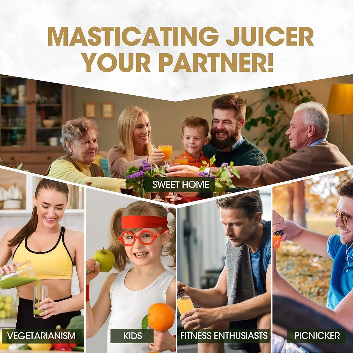 Slow Masticating Cold Press Juicer J686551