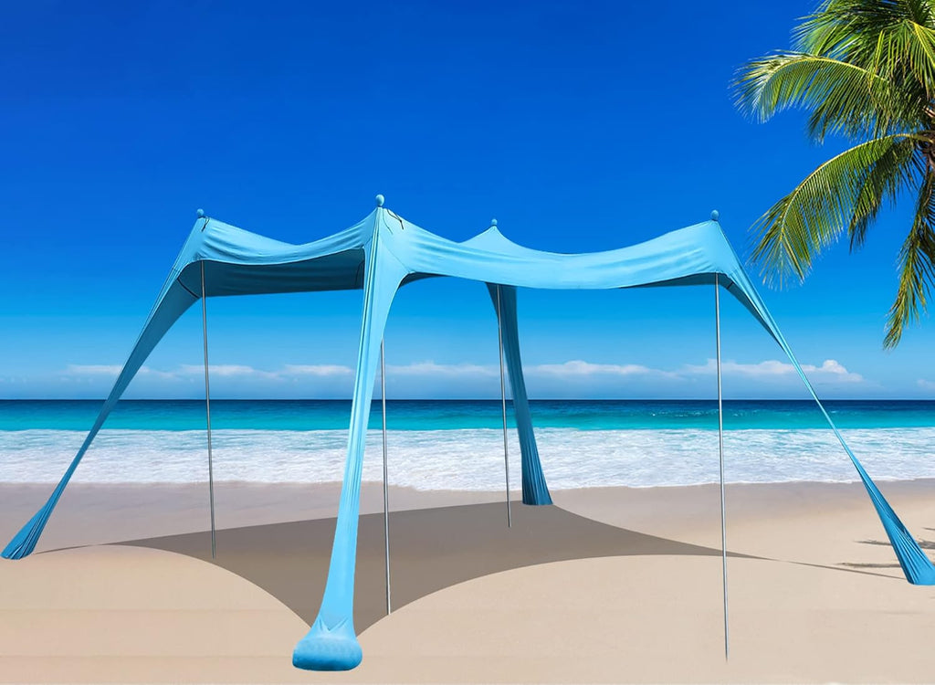 Beach Tent Sunshade with Carry Bag J622187