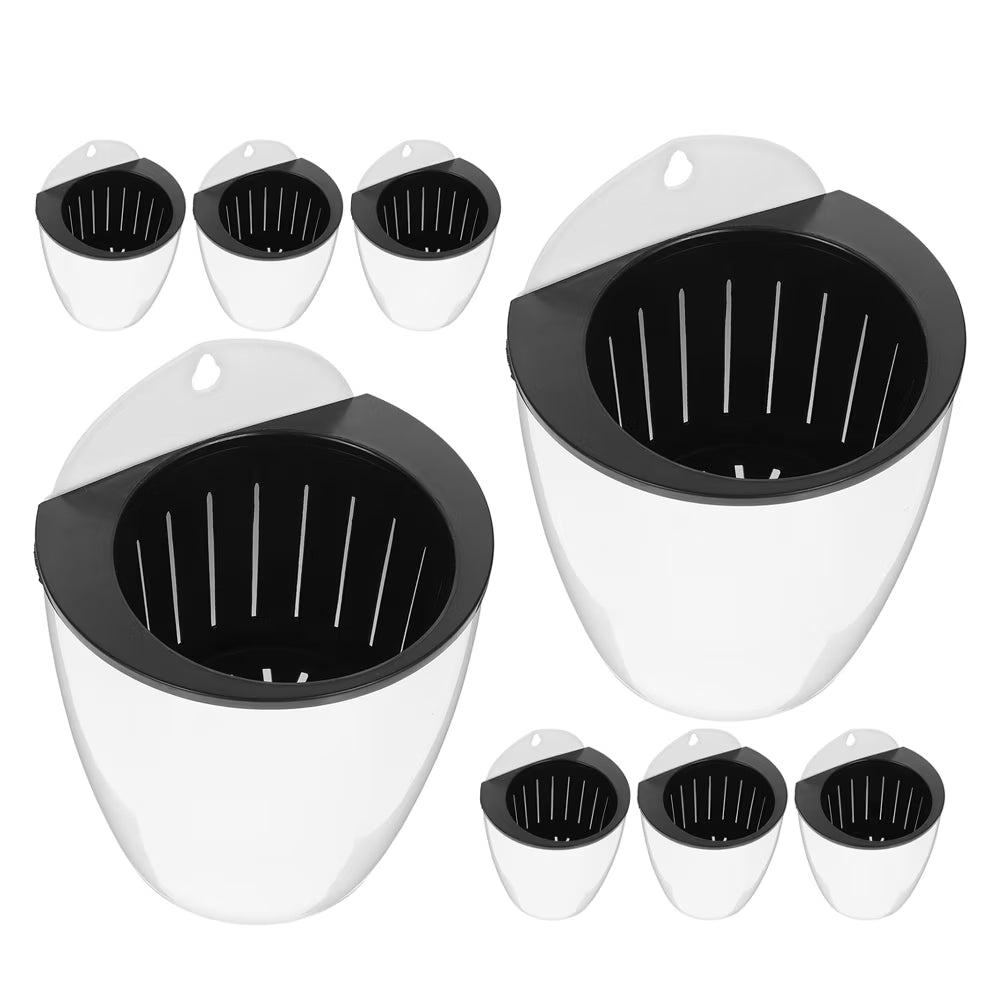 8 Pcs White Automatic Water Absorbent Flower Pot C544