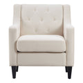 Cream Tufted Accent Chair C783