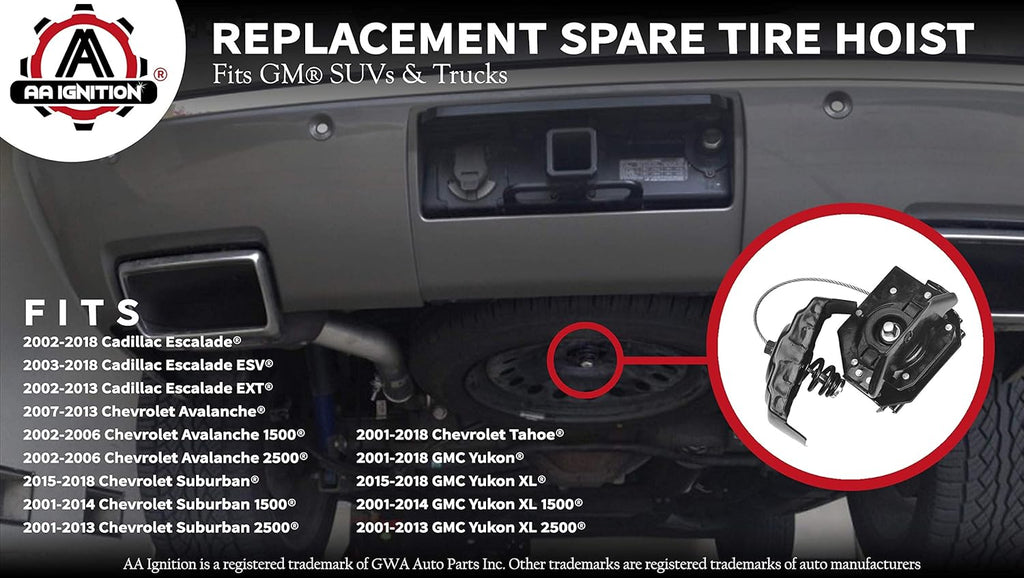 Spare Tire Hoist Pack of 2 U342491