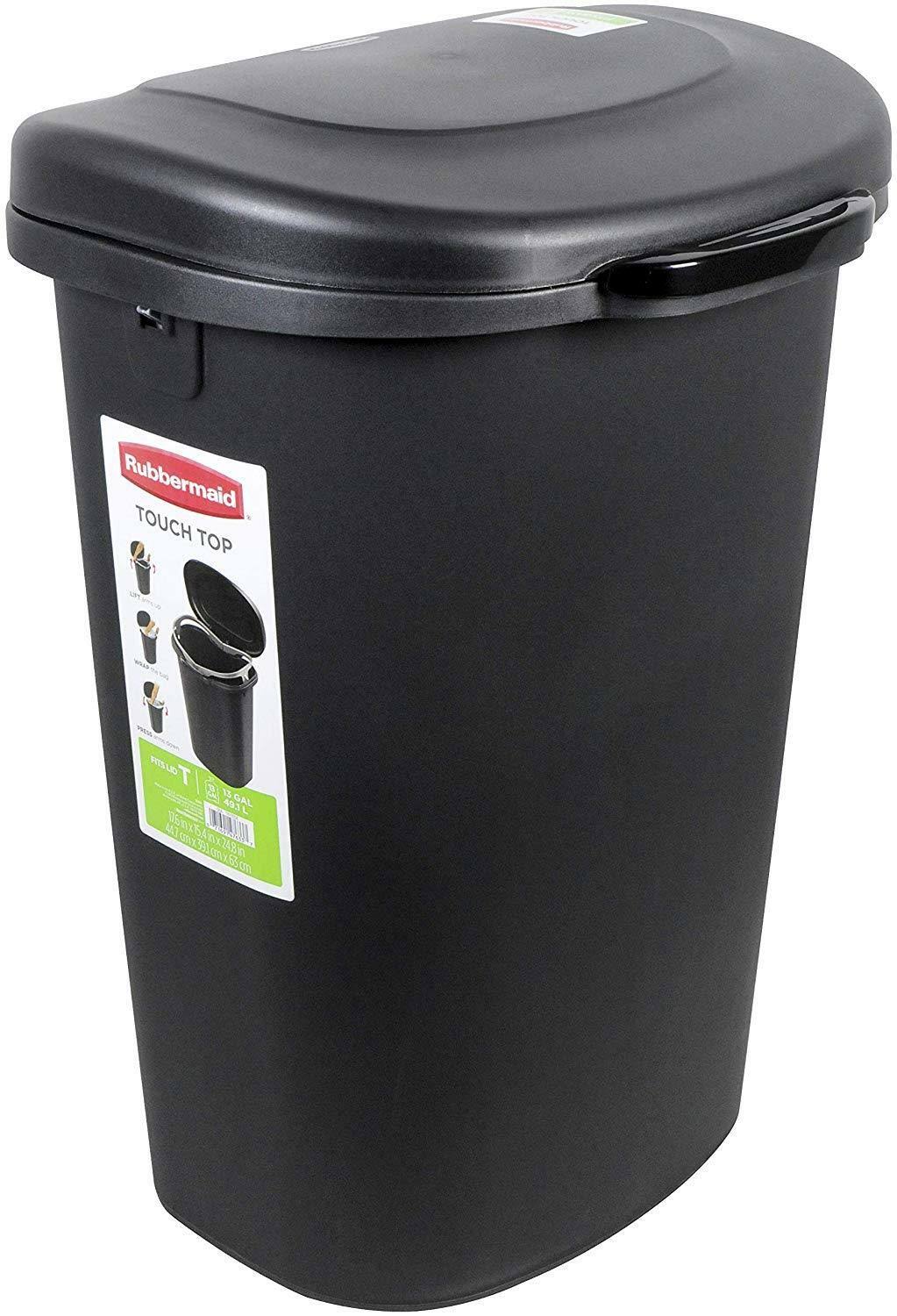 13 Gallon Black Trash Can X9037