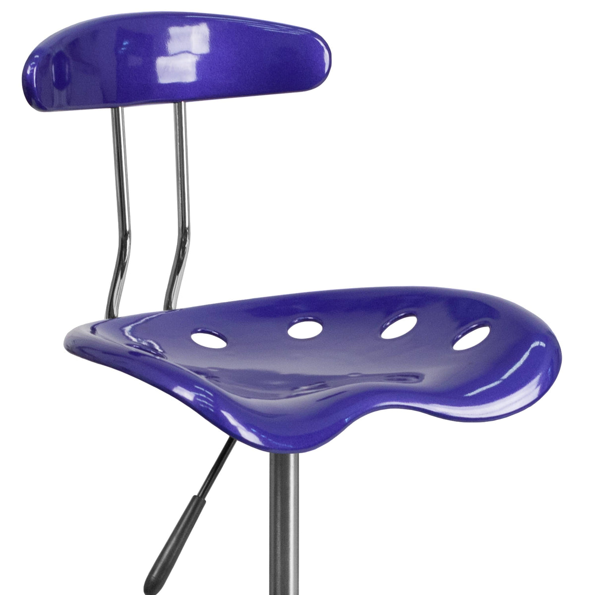 Nautical Blue Adjustable Drafting Stool S9497