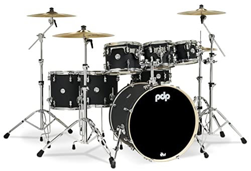 Satin Black 7-Piece Maple Shell Pack H550