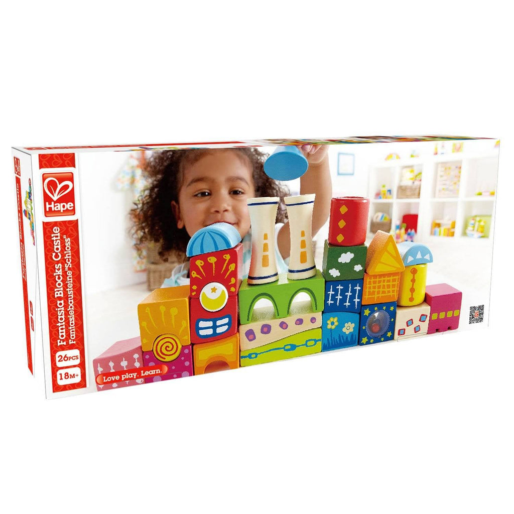 26 Piece Wooden Stacking Blocks Castle Toy Y76549
