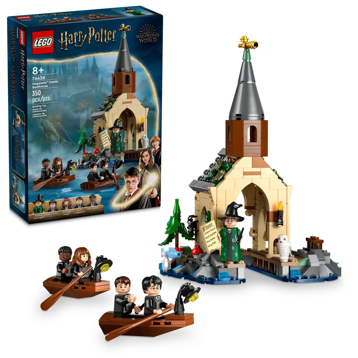 Hogwarts Castle Boathouse with 2 Buildable Boats and 5 Minifigures J433