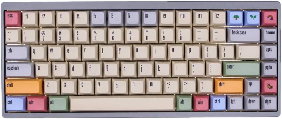 166 Keys Thick PBT Keycaps for MX Switch Mechanical Keyboard M59176