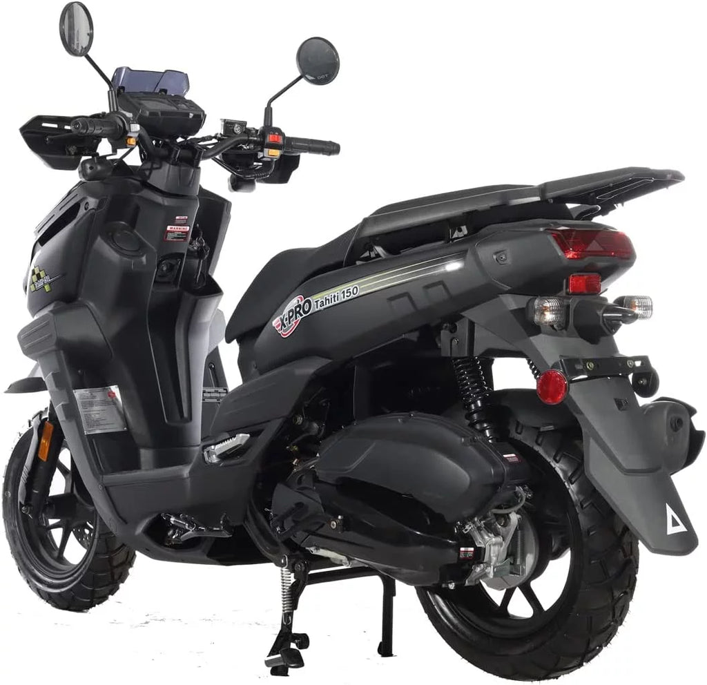 150cc Gas Moped Scooter with 12" Aluminum Wheels I7566
