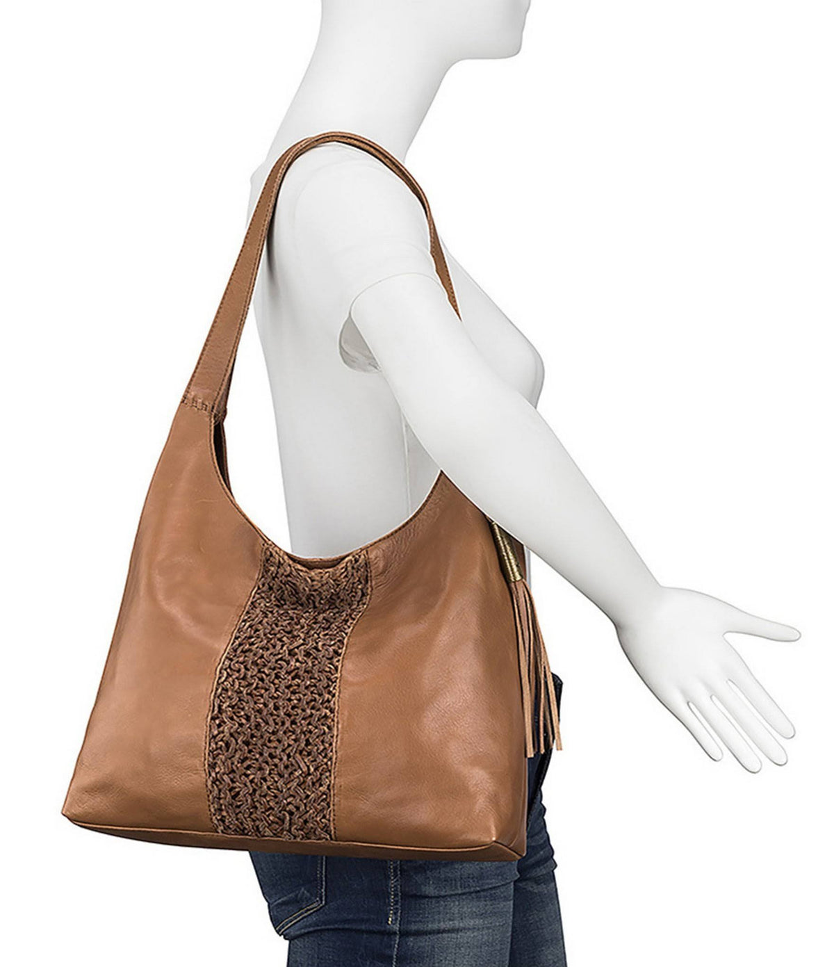 Stone Crochet Hobo W361
