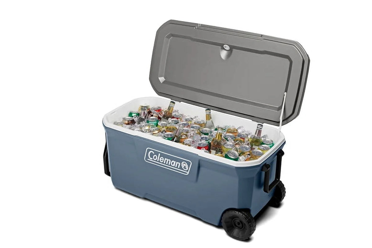 100QT Hard Chest Wheeled Cooler, Lakeside Blue Y812