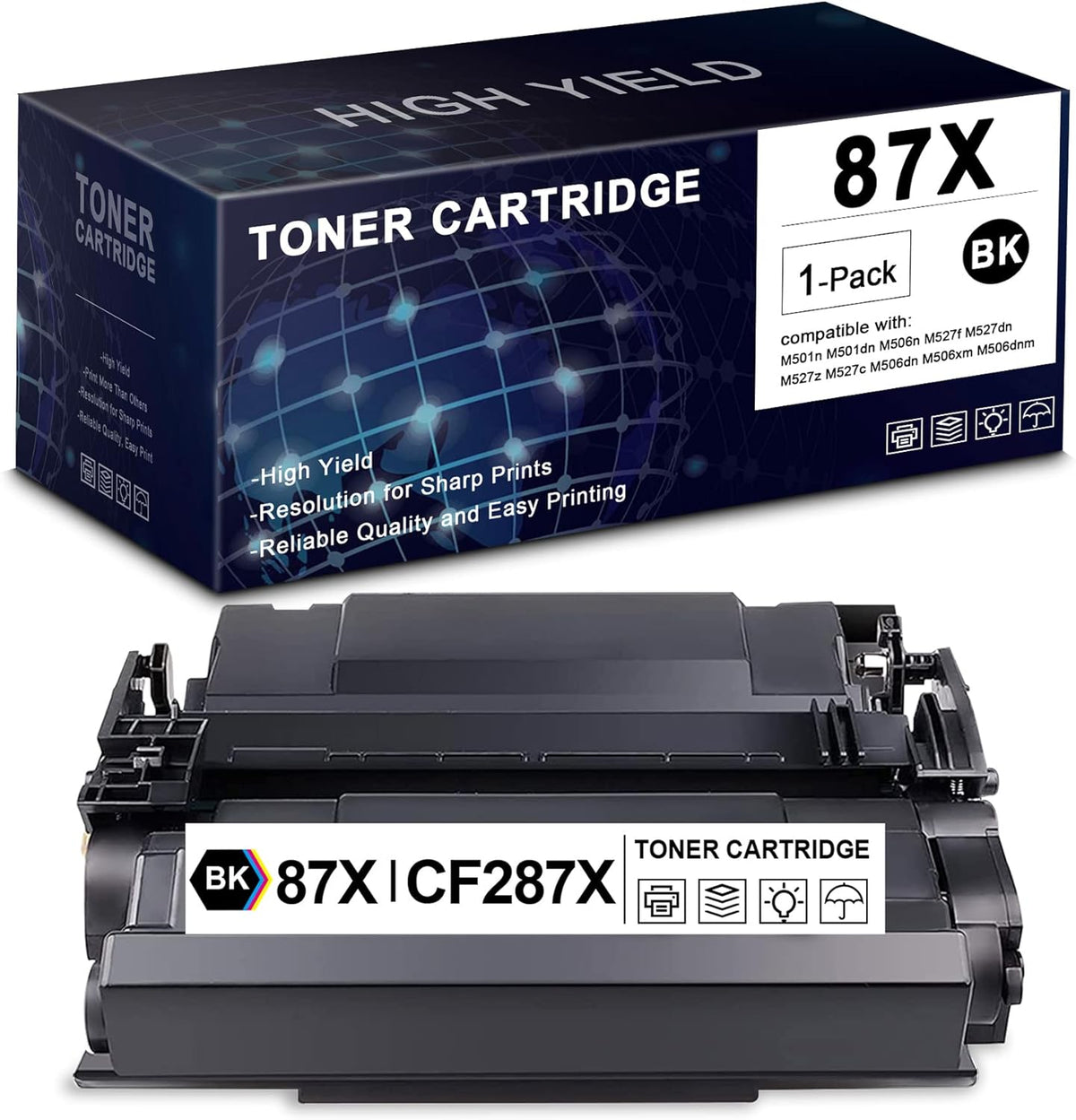 Black Compatible Toner Cartridge 1 Pack T100535