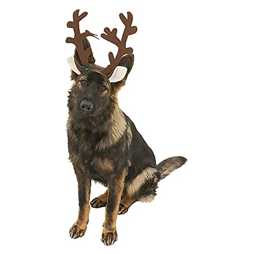 Brown Reindeer Dog Antlers Headband Pet Christmas Costume J792990