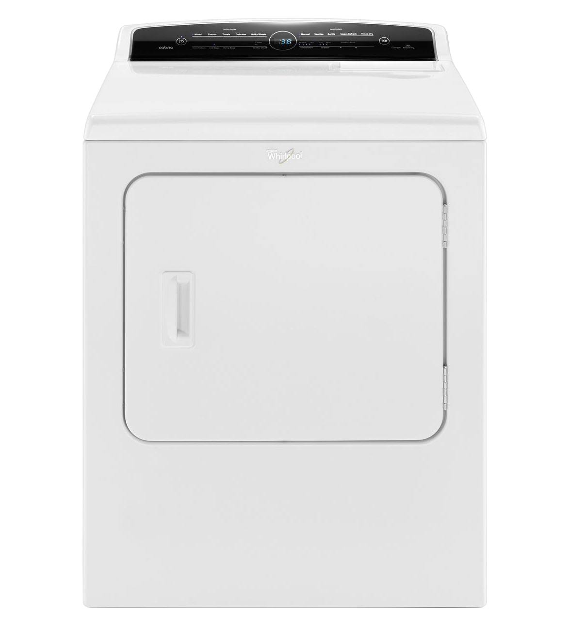 White Front-Loading Gas Dryer B9813