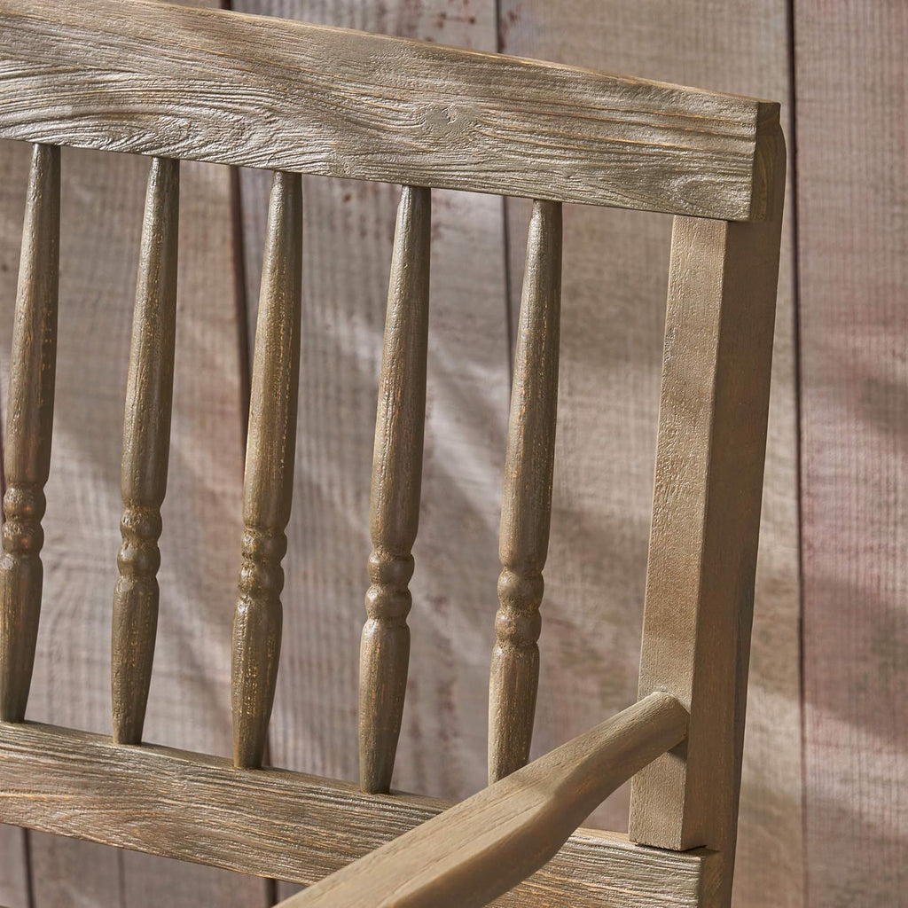 Acacia Wood Outdoor Bench with Shelf O195386
