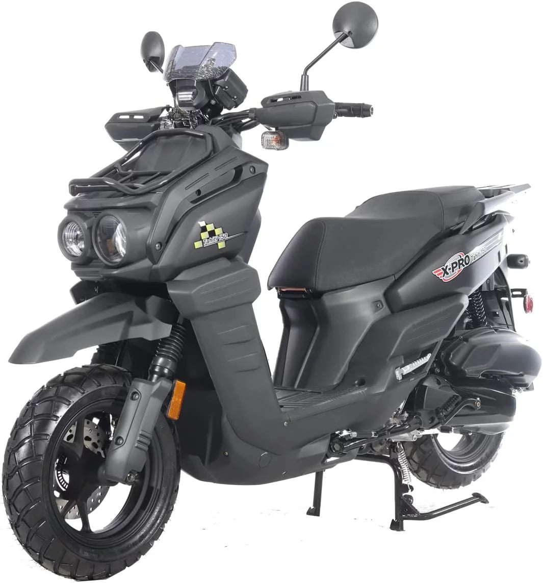 150cc Gas Moped Scooter with 12" Aluminum Wheels I7566