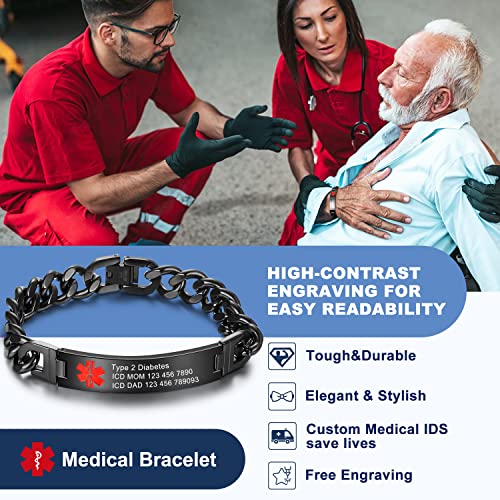 Medical Alert Bracelets Stainless Steel H90891