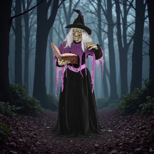 6-Ft. Witch Halloween Animatronics I27483