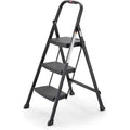 3-Step Folding Steel Step Stool with Hand Grip M7125