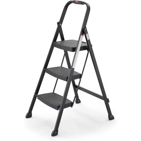 3-Step Folding Steel Step Stool with Hand Grip M7125