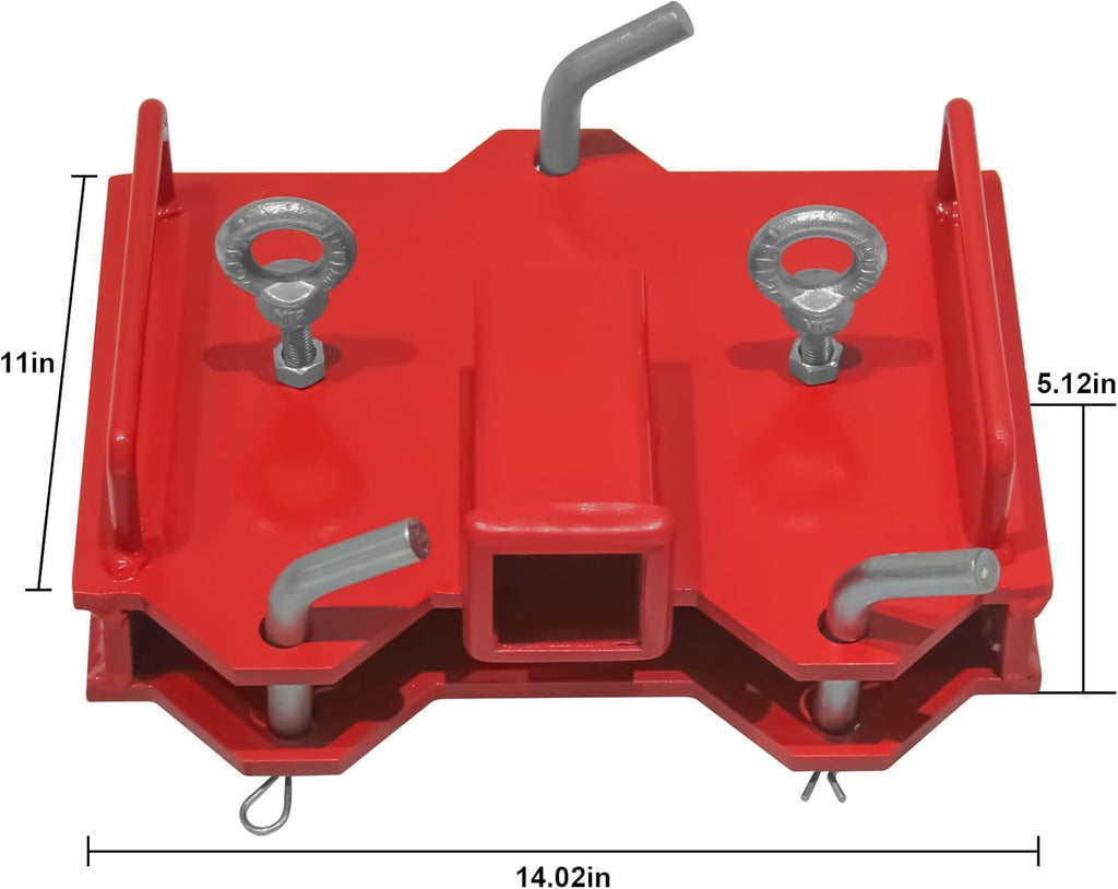 2" Trailer Hitch Receiver for Dual Pallet Forks M5946
