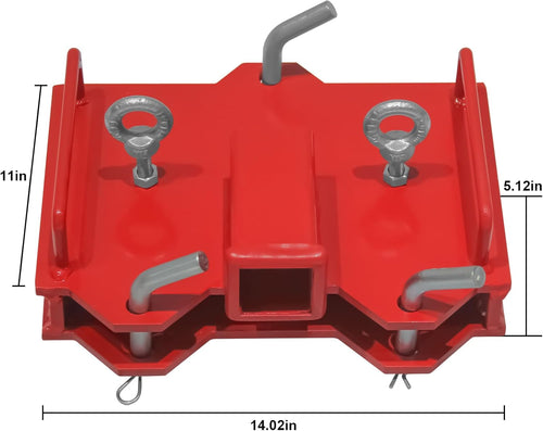 2" Trailer Hitch Receiver for Dual Pallet Forks M5946