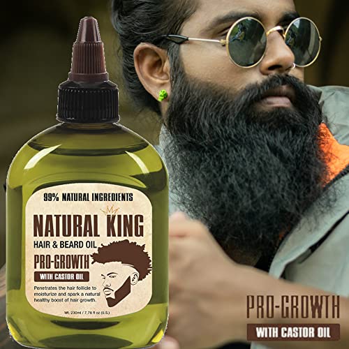 Natural King Pro-growth Castor Hair & Beard Oil 2.5 oz. S650723