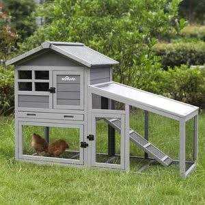 Indoor Outdoor Rabbit Hutch Bunny Cage S441