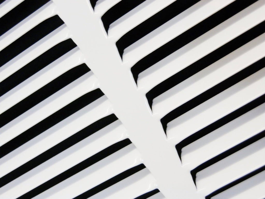 Steel Return Grilles HVAC Duct Cover (30"w X 10"h, White) Y34552