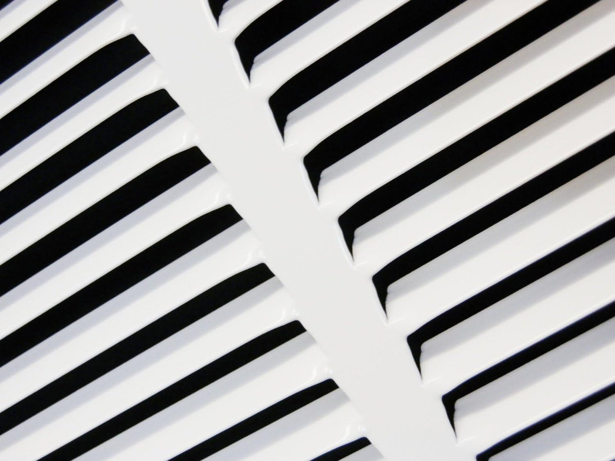 Steel Return Grilles HVAC Duct Cover (30"w X 10"h, White) Y34552