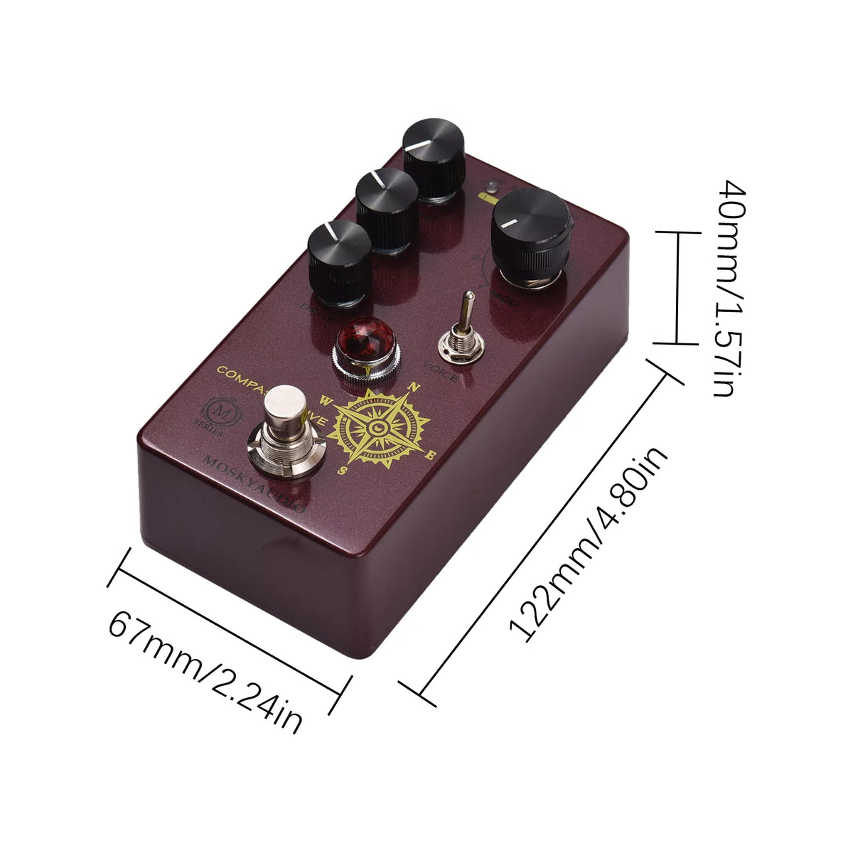 Compact Overdrive Guitar Effect Pedal T16927
