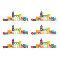 26 Piece Wooden Stacking Blocks Castle Toy Y76549