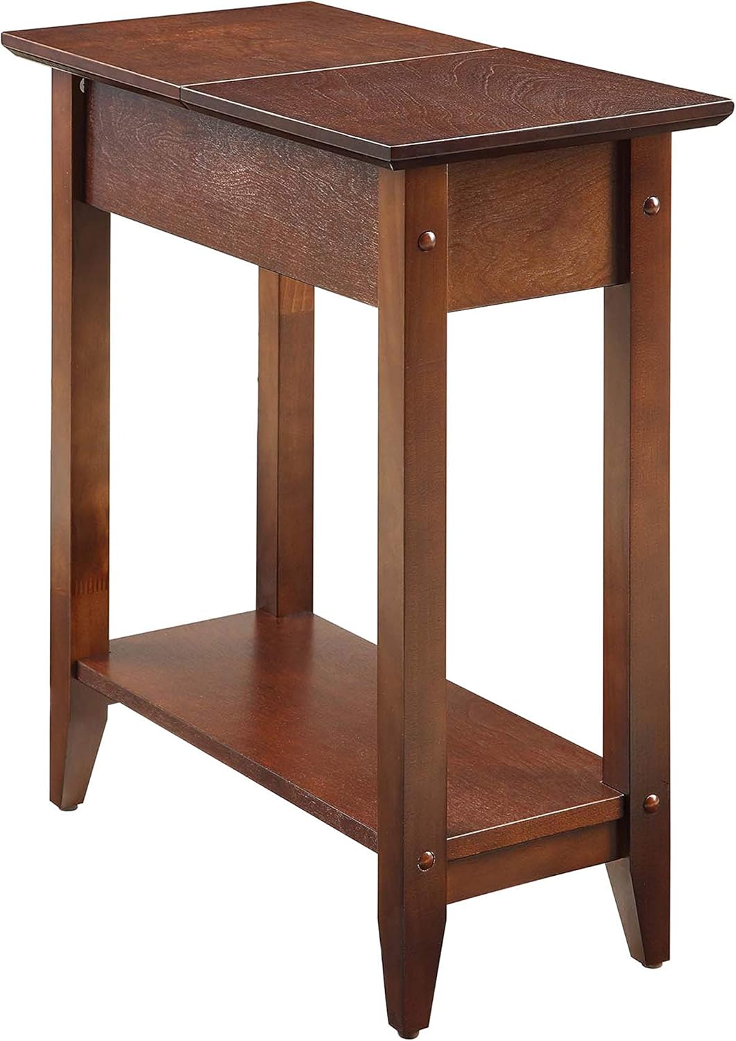 Walnut Flip Top End Table N407