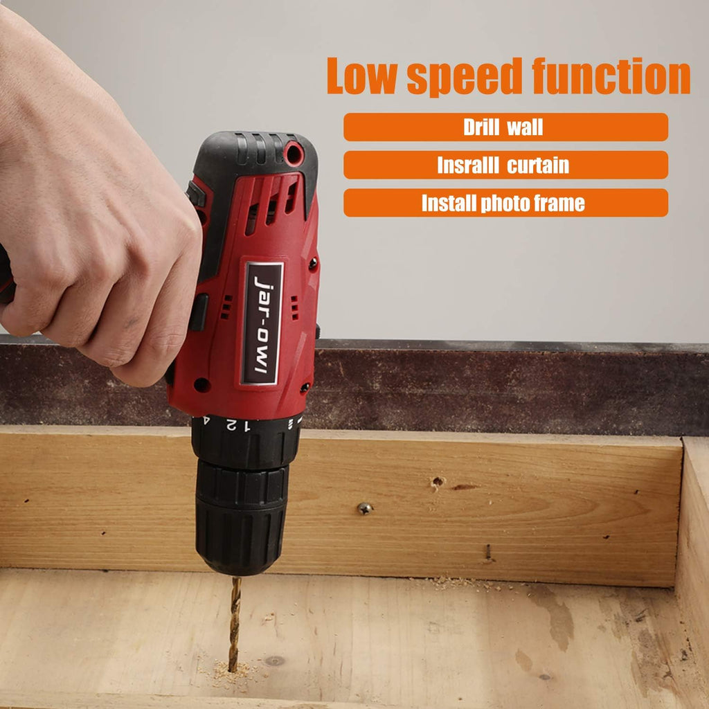 16.8V Cordless Drill Set with 2 Batteries and Toolbox Storage Case, 108 Piece V72345