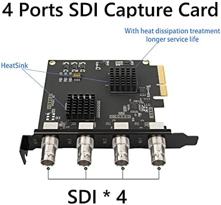 4 Channel PCIe SDI Video Capture Card 1080P 60FPS K21860