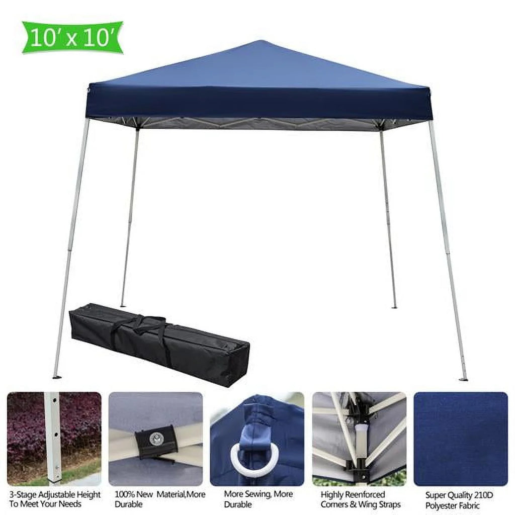 3 x 3M Waterproof Folding Tent Blue H2782