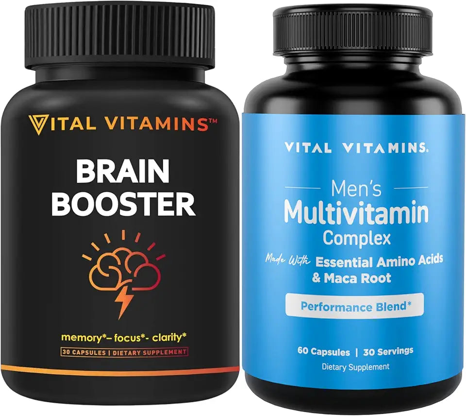 Brain Booster Capsules + Men's Multivitamins J81820