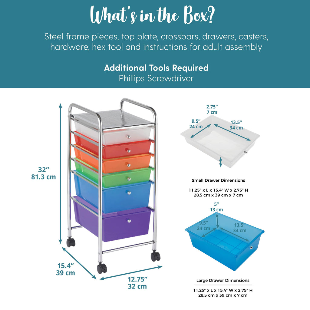 6 Drawer Mobile Organizer R753172