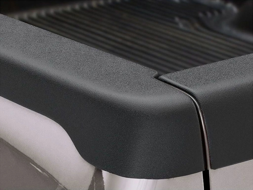 Black Smooth BedRail Caps with Stake Holes, 2-Pc Q1021