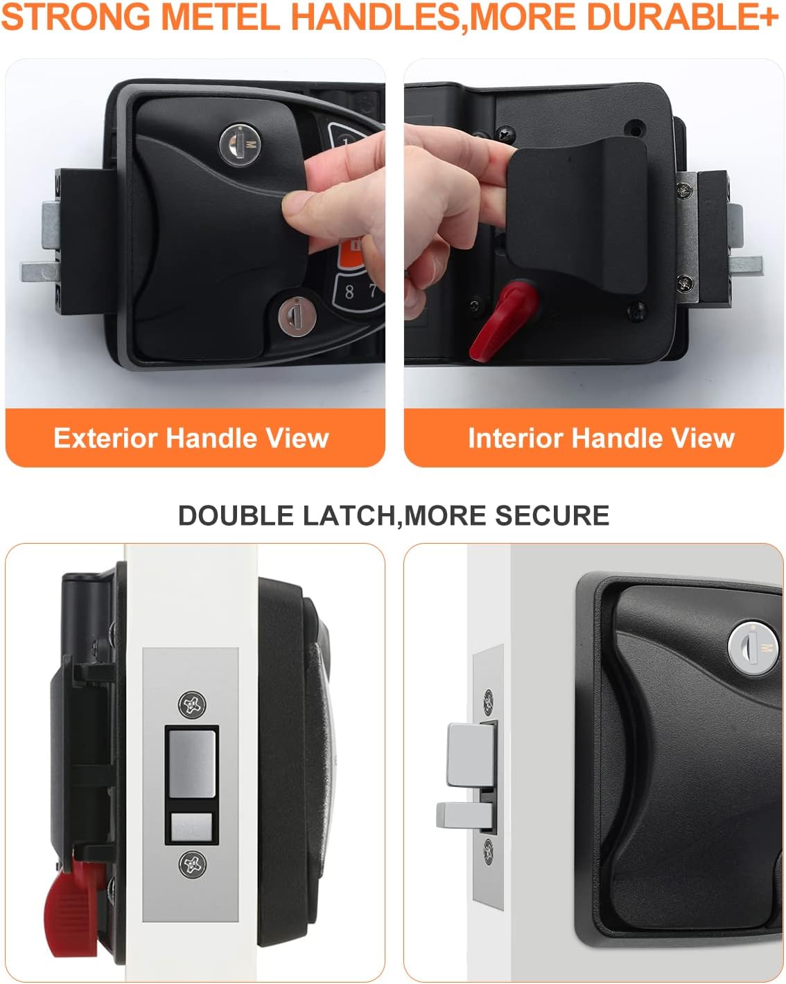 RV Keyless Entry Door Lock with Deadbolt and Backlit Keypad V320