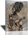 African American Woman Portrait Canvas Artwork 20x24inch E687156