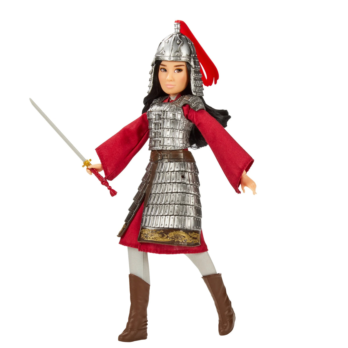 Mulan And Xianniang Dolls With Helmet, Armor, And Sword U18448
