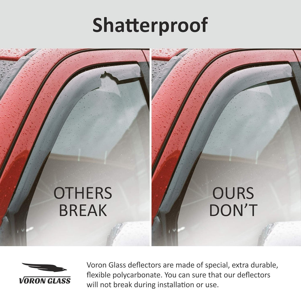 4 Pieces In-Channel Window Deflectors for Trucks B3606