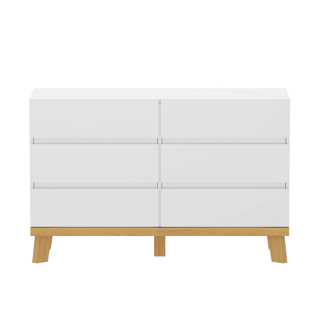White 6 Drawer Storage Cabinet T707