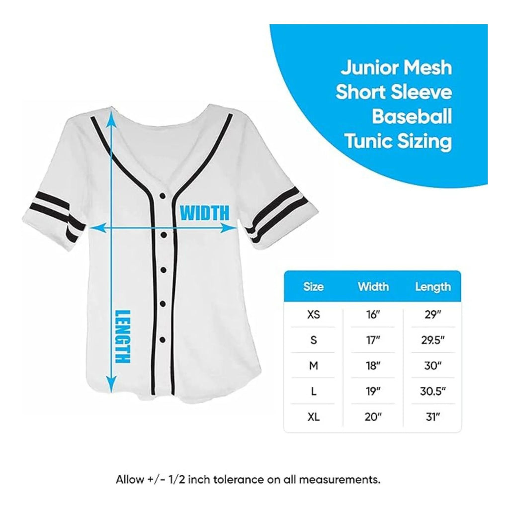 Black White Ladies Baseball Jersey F732493