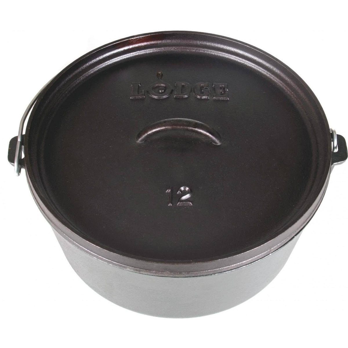 Black 8 qt Cast Iron Dutch Oven U865448